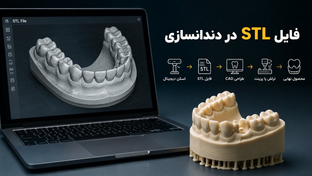 فایل STL در دندانسازی؛ راهنمای کامل ست کردن فرمت‌های STL و PLY برای ارسال